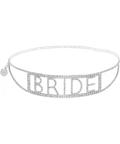 Rhinestone Bride Choker Necklace, 10.5" | Bride To Be Jewelry, Choker Necklace Accessory, Bridesmaid Gift, Bridal Shower Deco...