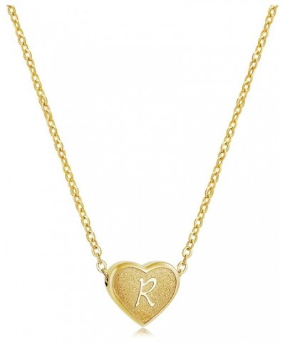 Heart Initial Necklaces For Girls Gold Letter Necklace For Women Silver Initial Necklaces For Kids Jewelry For Girls Gifts Go...