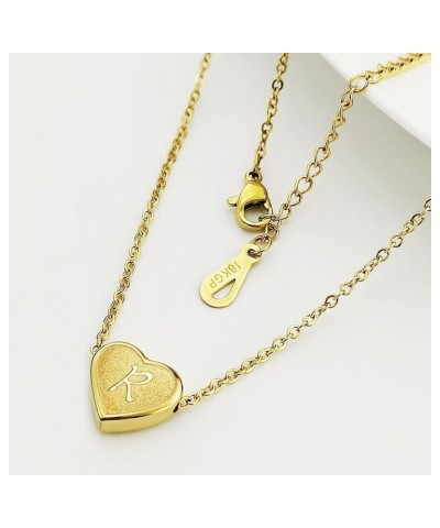 Heart Initial Necklaces For Girls Gold Letter Necklace For Women Silver Initial Necklaces For Kids Jewelry For Girls Gifts Go...