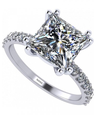 Princess Cut Solitaire Engagement Ring made w/Pure Brilliance Zirconia in 1.50ct, 2.00ct, & 3.00ct 14k gold-3.00 carat $17.62...