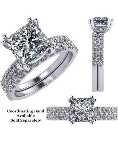 Princess Cut Solitaire Engagement Ring made w/Pure Brilliance Zirconia in 1.50ct, 2.00ct, & 3.00ct 14k gold-3.00 carat $17.62...