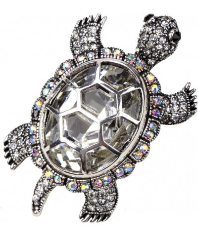 Women's Big Turtle Pin Brooch + Pendant 2 In 1 - Scarf Holders - Lead & Nickle Free - (2-1/4 x 1-1/2) Inches - Halloween Cost...