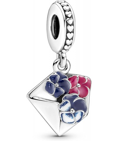 790787C01 Pansy Flower Envelope Dangle Charm $34.44 Bracelets