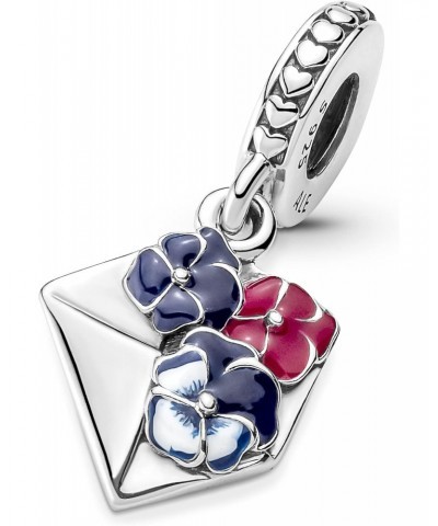 790787C01 Pansy Flower Envelope Dangle Charm $34.44 Bracelets