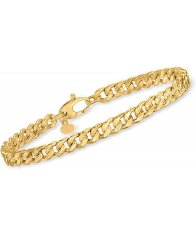 Italian 5mm 14kt Yellow Gold Curb-Link Bracelet. 8 inches $258.00 Bracelets