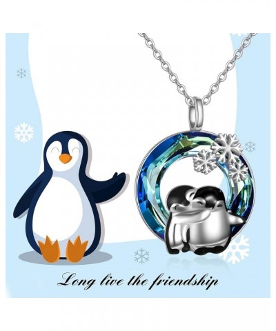 Penguins/Sloths/Pandas/Owls/Red Panda/Giraffe/Cats/Llamas/Dinosaur/Bear/MonkeyPig/Easter Bunny Necklaces Penguin Gifts 925 St...