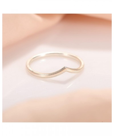 Wishbone Rings 925 Sterling Silver Statement Rings Stackable Ring for Women Girls Simple Wishbone Rings Size 5-9 5 $8.99 Rings