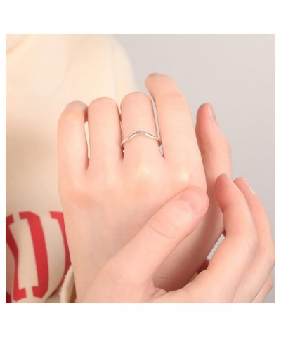 Wishbone Rings 925 Sterling Silver Statement Rings Stackable Ring for Women Girls Simple Wishbone Rings Size 5-9 5 $8.99 Rings