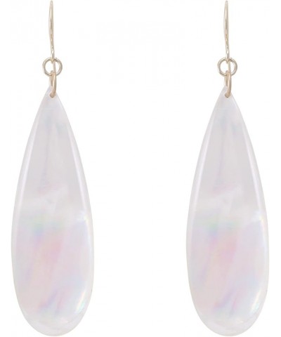 Tears of Mermaids " Iridescent Long Teardrop Statement Dangle Drop Earrings for Women WHITE $9.02 Earrings