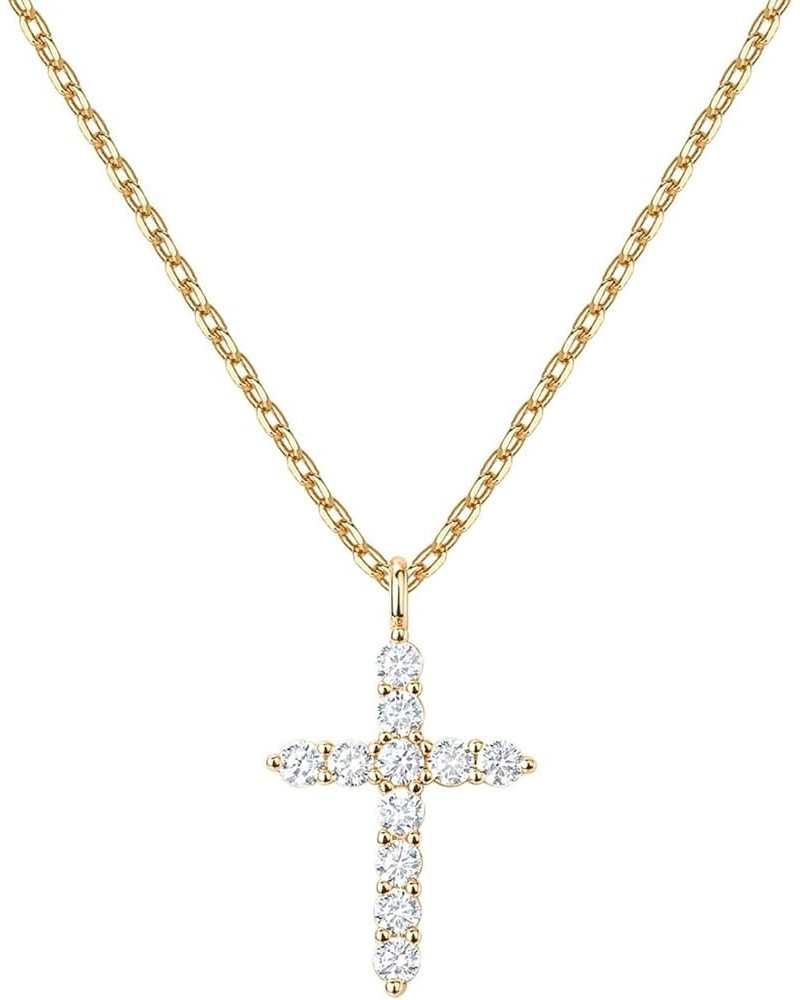 Cross Necklace for Women, Gold Necklace For Women, Dainty Gold Cross Necklaces For Women Girls, Cross Necklace, Silver, Gold ...