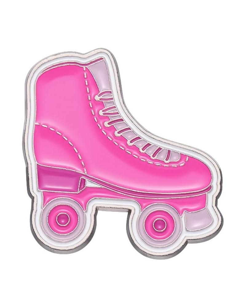 Pink Series Diamond Pink Panther Flowers Love Roller Skate Heels Lady's Favorite Element Brooch and Pins ice skates $8.81 Bro...