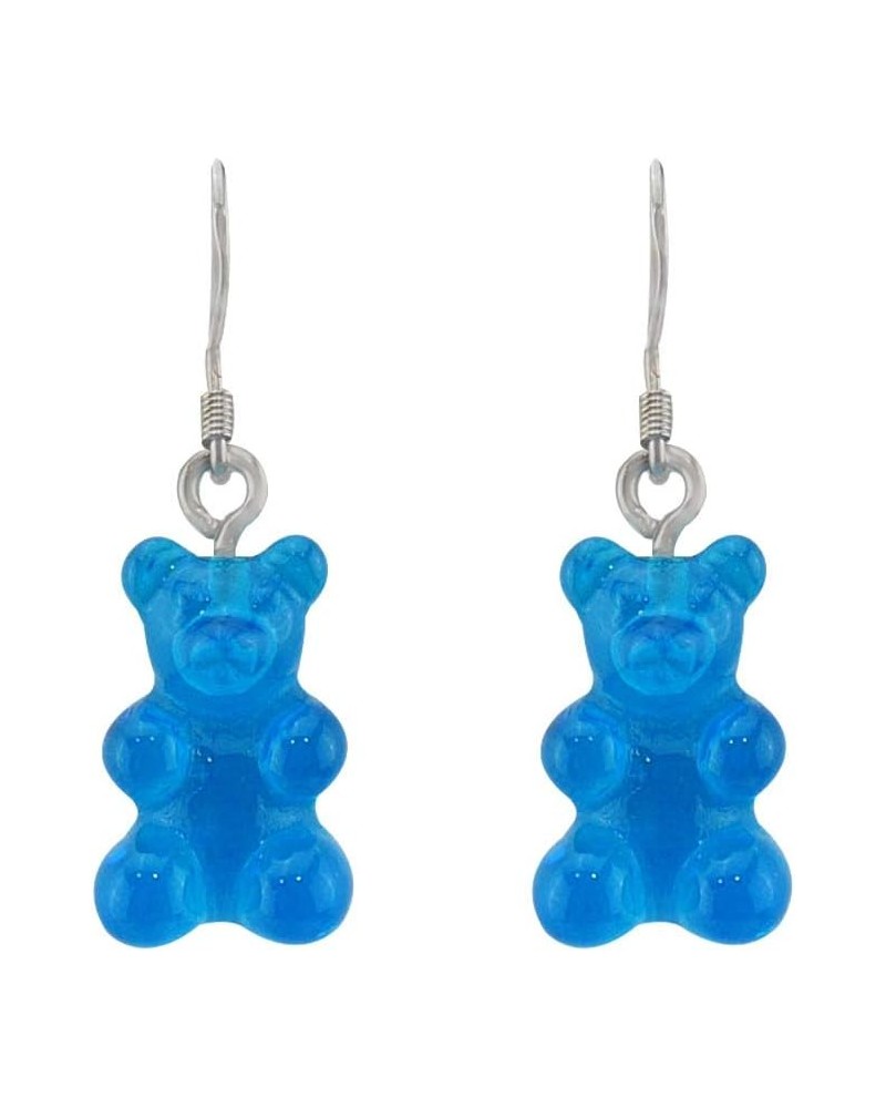 QQ Gummy Bear Handmade Earrings Blue $6.72 Earrings