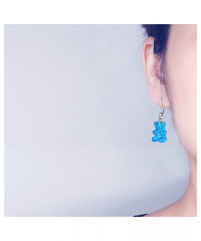 QQ Gummy Bear Handmade Earrings Blue $6.72 Earrings