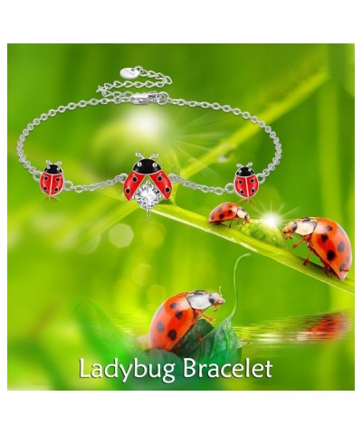 Cardinal Ladybug Turtle Frog Butterfly Bracelet Anklet Women's Sterling Silver Animal Bracelet Jewellery, Women's Gift for Mo...