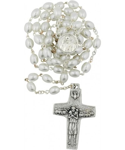 Saint Mother Teresa of Calcutta Rosary | Beautiful Pearl-Like Beads | Great Gift for Catholics, First Communion, and Confirma...