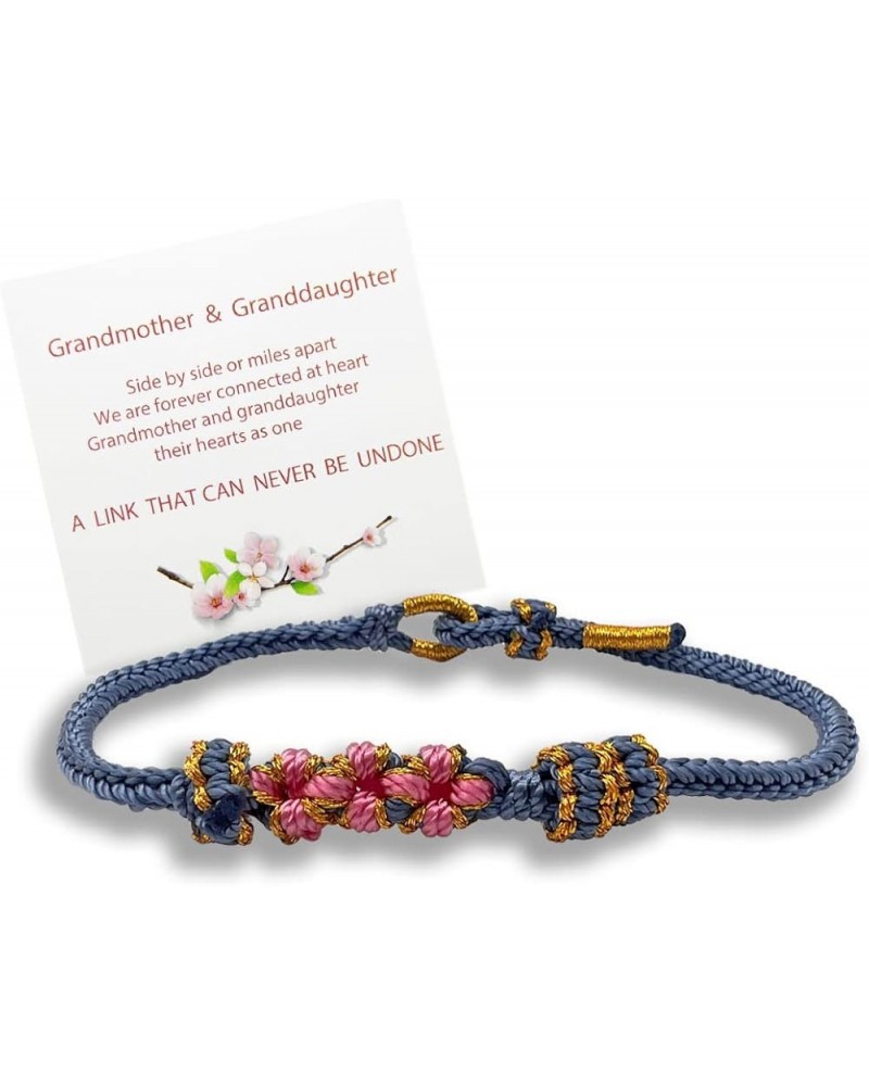 To My Granddaughter Bracelet "A Link That Can Never Be Undone" PeachBlossom Bracelet, Granddaughter Bracelet from Grandma, Ad...