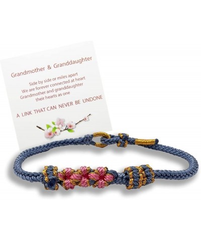 To My Granddaughter Bracelet "A Link That Can Never Be Undone" PeachBlossom Bracelet, Granddaughter Bracelet from Grandma, Ad...