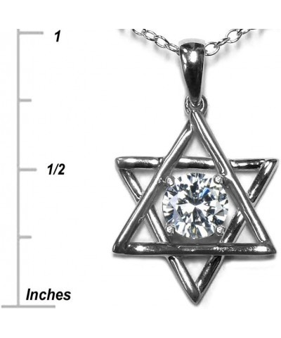 10k Gold Jewish Star of David Pendant Necklace Garnet Rose Gold $107.24 Necklaces