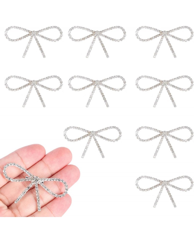 10PCS Women Brooches Pins, Bowknot Brooch Pin for Shawl Dress Scarf Hats, Rhinestone Bow Brooches Fashion Jewelry Accessories...