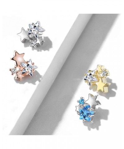 14 Gauge CZ Cluster Stars Internally Threaded Dermal Anchor Tops 316L Surgical Steel (Choose Color) Clear $8.31 Body Jewelry