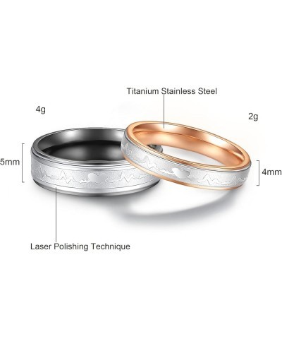 Titanium Stainless Steel We Love Each Other Wedding Band Set Anniversary/engagement/promise/couple Ring Best Gift Women's Siz...