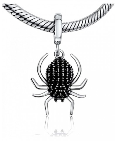 925 Sterling Silver Charms Beads Pendants for Pandora Bracelets & Necklaces Etc Black Widow Spider $20.00 Bracelets