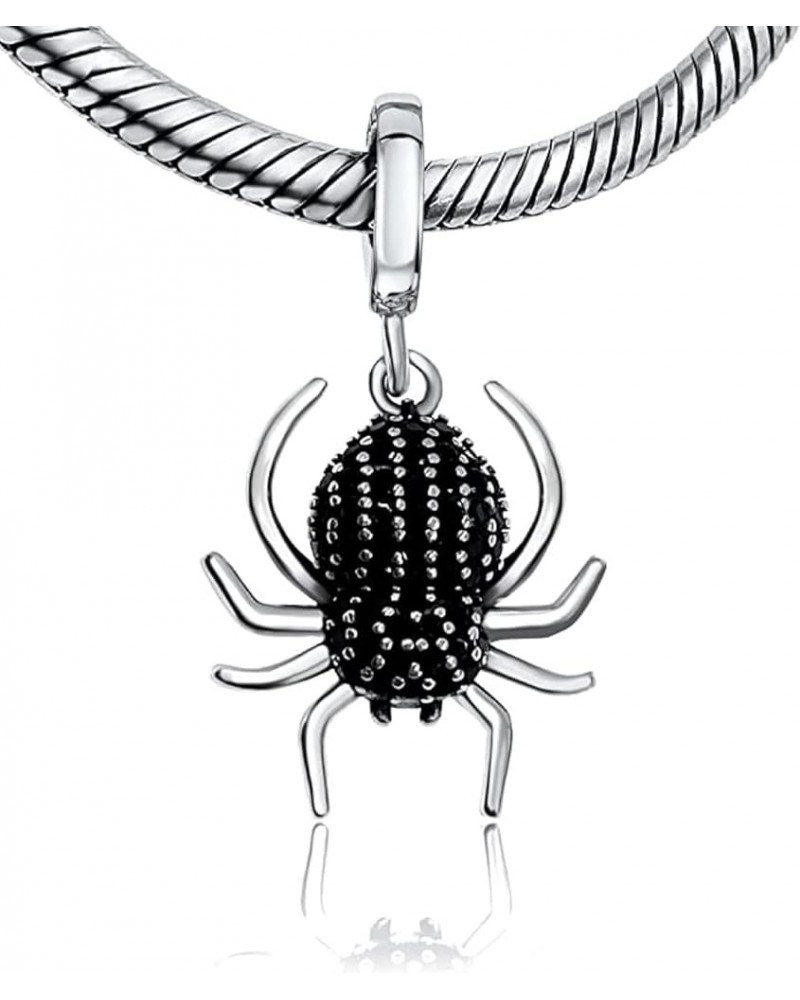 925 Sterling Silver Charms Beads Pendants for Pandora Bracelets & Necklaces Etc Black Widow Spider $20.00 Bracelets