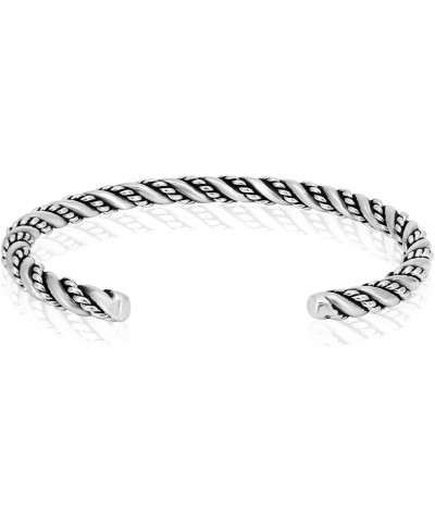 VIKING BRACELETS – Solid 925 Sterling Silver Cuffs for Men and Women in Different Designs - Sizes M, L, XL Spirit - M (6" to ...