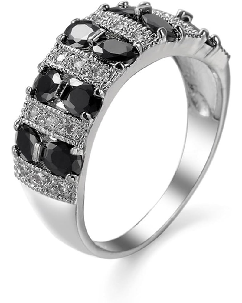 SparkleGem Twisty Detoxing Ring,Moissanite Magnetology Lymphvity Ring,Engagement and Wedding Ring Black $8.84 Rings