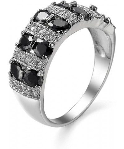 SparkleGem Twisty Detoxing Ring,Moissanite Magnetology Lymphvity Ring,Engagement and Wedding Ring Black $8.84 Rings