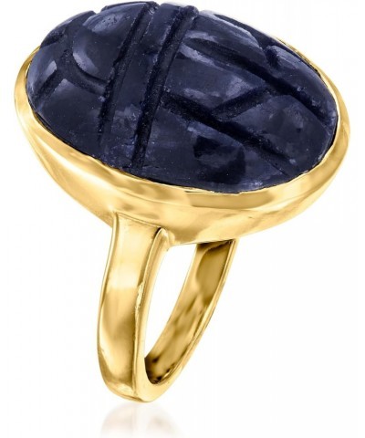 16.00 Carat Sapphire Scarab Ring in 18kt Gold Over Sterling $48.88 Rings