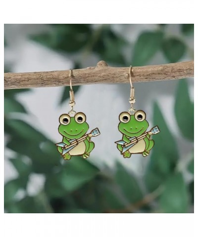 Silver Frog Earrings for Women Vintage Frogs Shaped Stud Earrings Cute Animal Earrings for Teens Girls Frog Jewelry Gifts for...