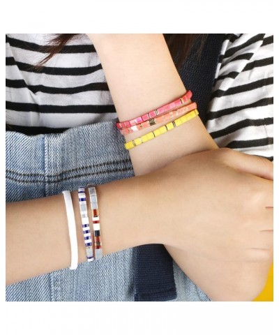 Stretch Bracelets Miyuki Tila Beads Bracelets Colorful Friendship Bracelets for Women 12J $8.75 Bracelets