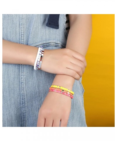 Stretch Bracelets Miyuki Tila Beads Bracelets Colorful Friendship Bracelets for Women 12J $8.75 Bracelets