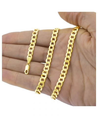 10k Yellow Gold 6mm Cuban Curb Link Chain Pendant Necklace, Mens Womens Jewelry 16" 18" 20" 22" 24" 26" 28" 30 30 $271.21 Nec...