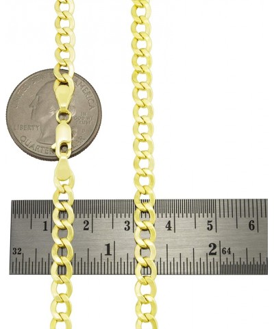 10k Yellow Gold 6mm Cuban Curb Link Chain Pendant Necklace, Mens Womens Jewelry 16" 18" 20" 22" 24" 26" 28" 30 30 $271.21 Nec...