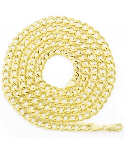 10k Yellow Gold 6mm Cuban Curb Link Chain Pendant Necklace, Mens Womens Jewelry 16" 18" 20" 22" 24" 26" 28" 30 30 $271.21 Nec...