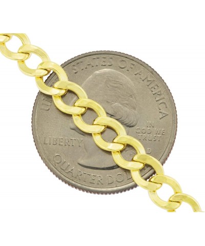 10k Yellow Gold 6mm Cuban Curb Link Chain Pendant Necklace, Mens Womens Jewelry 16" 18" 20" 22" 24" 26" 28" 30 30 $271.21 Nec...