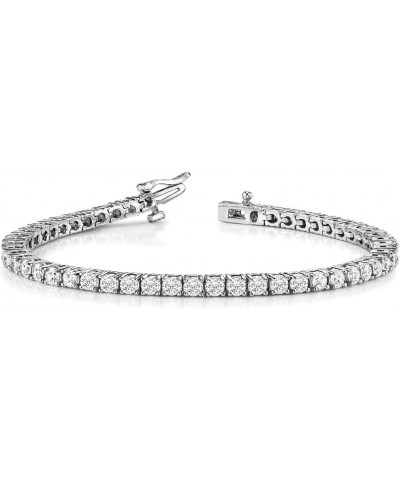 14K Gold Diamond Tennis Bracelet with 2 – 14 CTW Lab Grown Diamonds, E-F, VS1-VS2 Diamond Bracelet 7 10.5 CTTW White Gold $2....