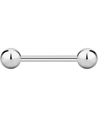 Internally Threaded Surgical Steel 8g - 18g Straight Barbell Body Piercing Jewelry (Sold Individually) 16G 12mm (1/2") 4mm Ba...