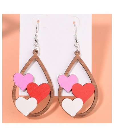 Heart Earrings Dangle Earrings Acrylic Cute Hot Pink Rave Earrings Concert Outfit Heart Shaped Earrings for Swiftie Fans Wome...