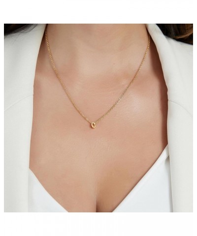 Tiny Initial Necklaces for Women, 18k Gold Plated Stainless Steel Letter A-Z Pendant Necklace Cute Gold Choker Small Personal...