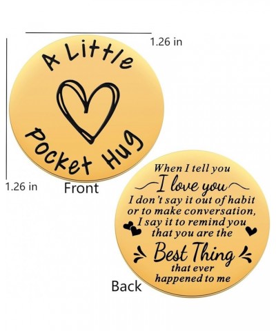 Little Pocket Hug Token Inspirational Gifts for Boys Girls, Cheer Up Long Distance Relationship Keepsake Gifts for Friends Fa...