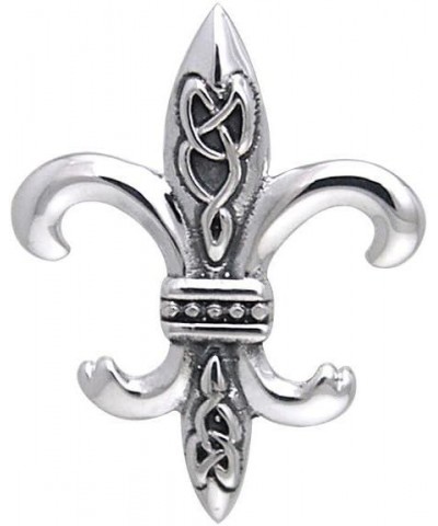 Sterling Silver Celtic Knots Fleur De Lis Pendant $23.91 Pendants