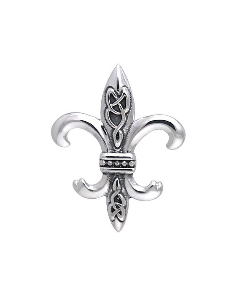 Sterling Silver Celtic Knots Fleur De Lis Pendant $23.91 Pendants