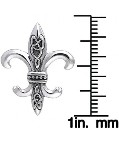 Sterling Silver Celtic Knots Fleur De Lis Pendant $23.91 Pendants