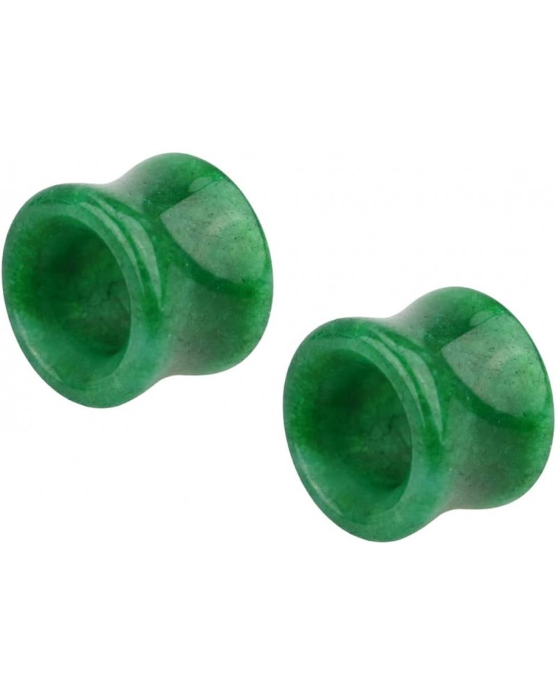 Natural Green Jade Stone Double Flared Tunnel Plugs, Sold as a Pair 16mm (5/8") $9.03 Body Jewelry