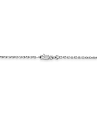 14k White Gold Diamond-Cut Cable Chain Necklace or Anklet 22.0 Inches 1.65 mm $95.55 Necklaces