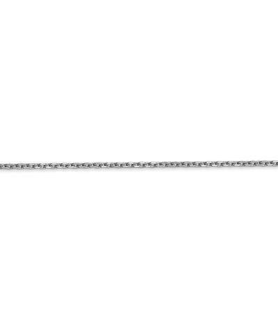 14k White Gold Diamond-Cut Cable Chain Necklace or Anklet 22.0 Inches 1.65 mm $95.55 Necklaces