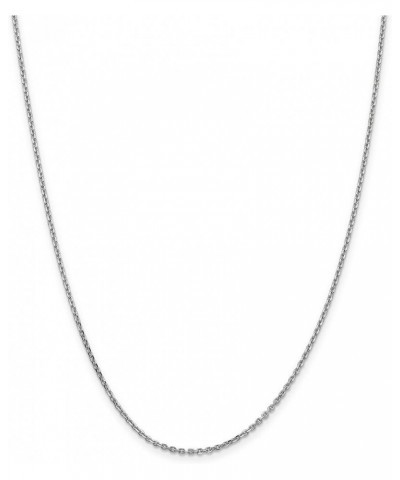 14k White Gold Diamond-Cut Cable Chain Necklace or Anklet 22.0 Inches 1.65 mm $95.55 Necklaces